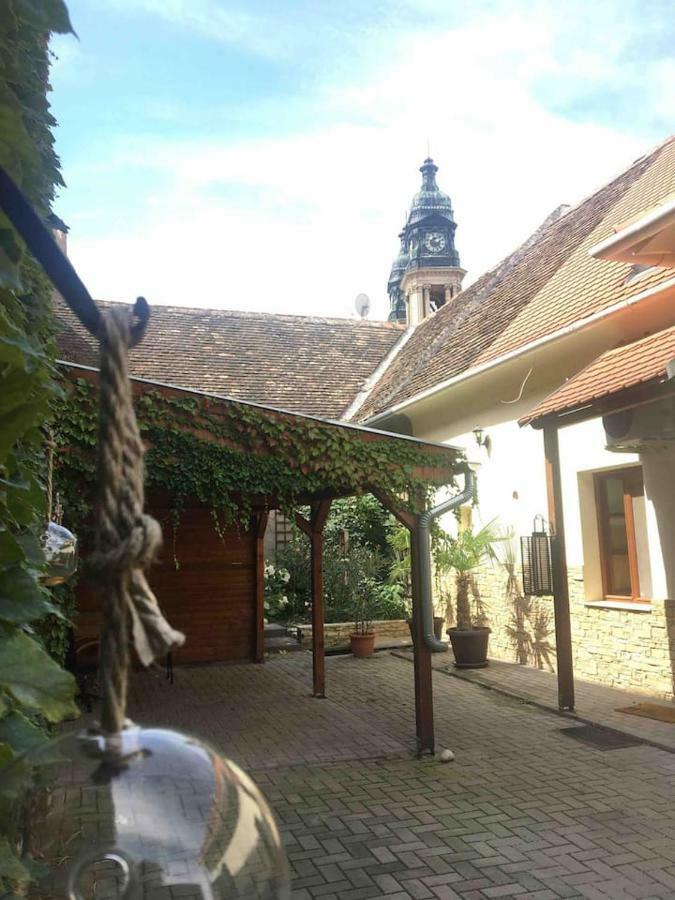 Ház saját udvarral a történelmi belvárosban Pápa Exterior foto